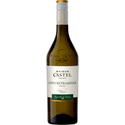 Белое сухое вино Maison Castel, Gewurztraminer, Pays d'Oc IGP (Франция, Лангедок-Руссийон) + Маффин с кремом банан